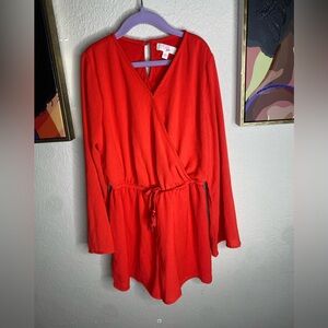 Coral GB Girls Long Sleeve Romper